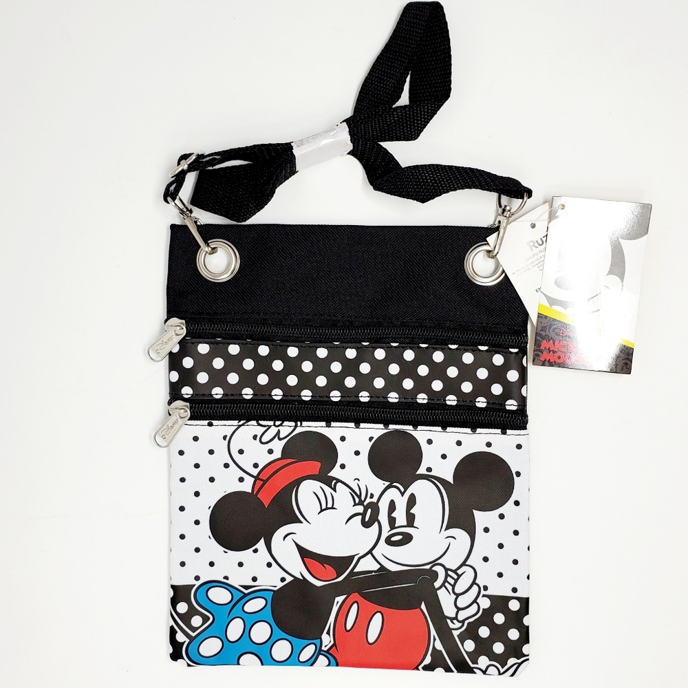 NWT Disney Mickey & Minnie Crossbody Bag